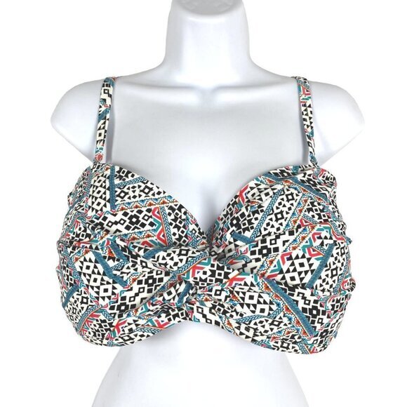 Swimsuits For All Bikini Swim Top Aztec Southwestern Print NWT Women's Size 16 - Picture 3 of 9